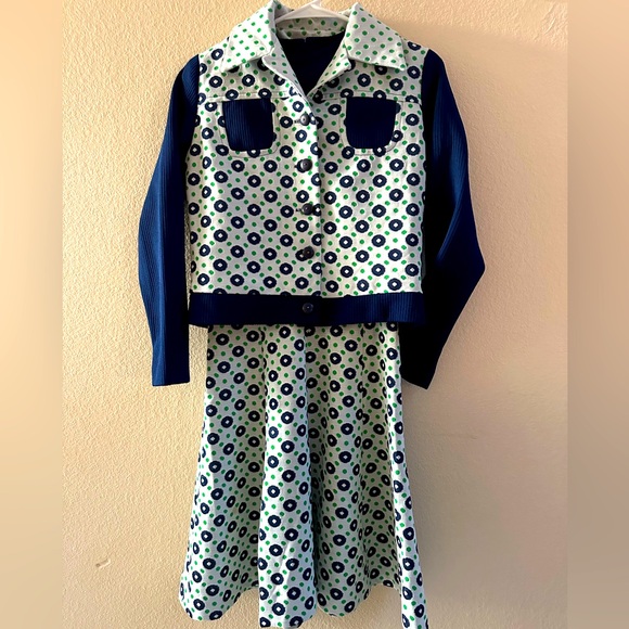 Vintage 60s Jo Lester 2 piece Dress with Jacket - Picture 2 of 16